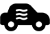 Icon Auto mit Klimaanlagen-Zeichen